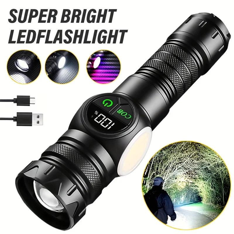 StayReady™ Rechargeable Tactical Flashlight – USB C, High Power & Zoom Focus