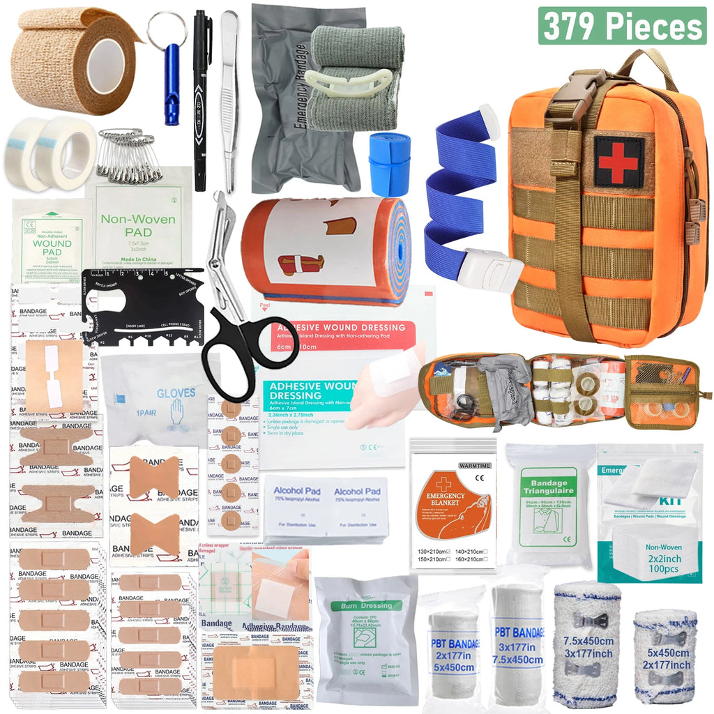 StayReady™ 379-Piece Emergency First Aid Kit – Portable Survival Bag for Home & Outdoor Use