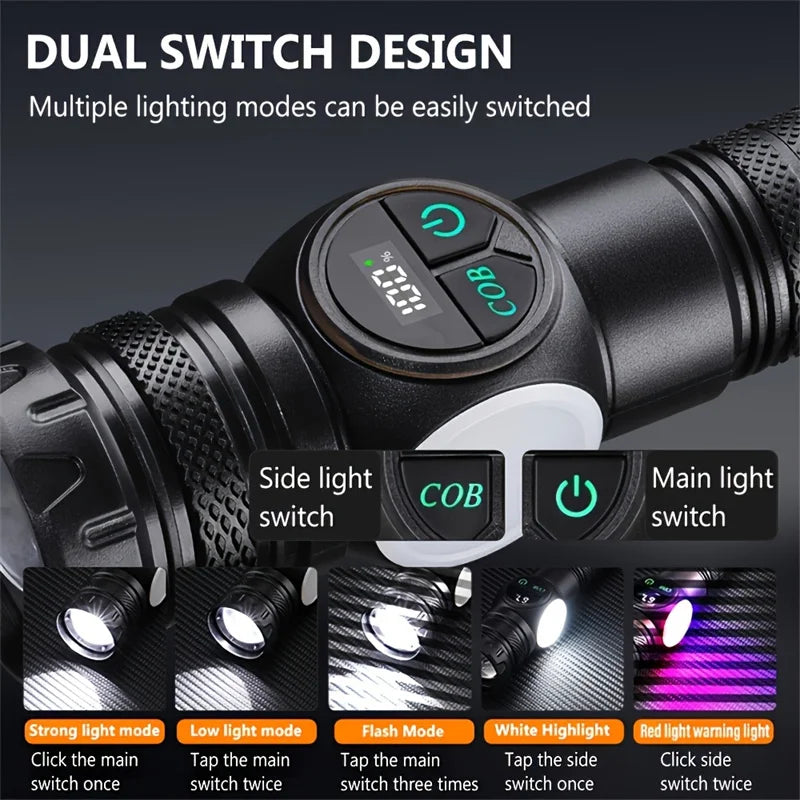 StayReady™ Rechargeable Tactical Flashlight – USB C, High Power & Zoom Focus