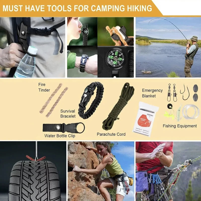 StayReady™ Outdoor First Aid & Survival Kit – Multifunctional Emergency Trauma Bag