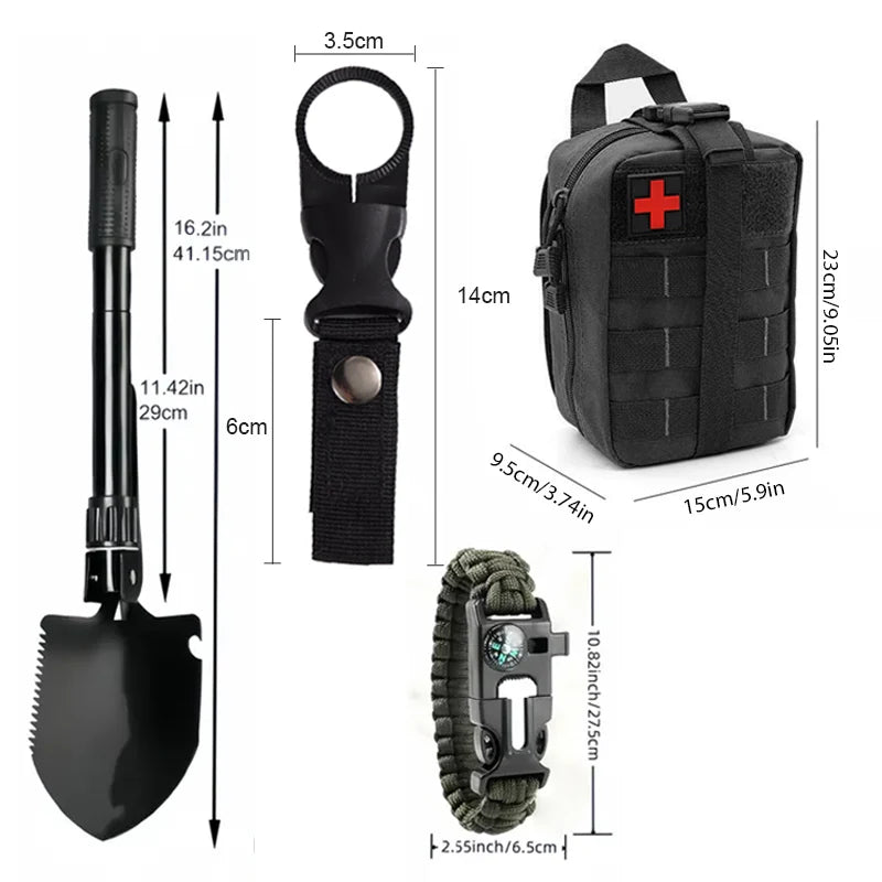 StayReady™ Outdoor First Aid & Survival Kit – Multifunctional Emergency Trauma Bag