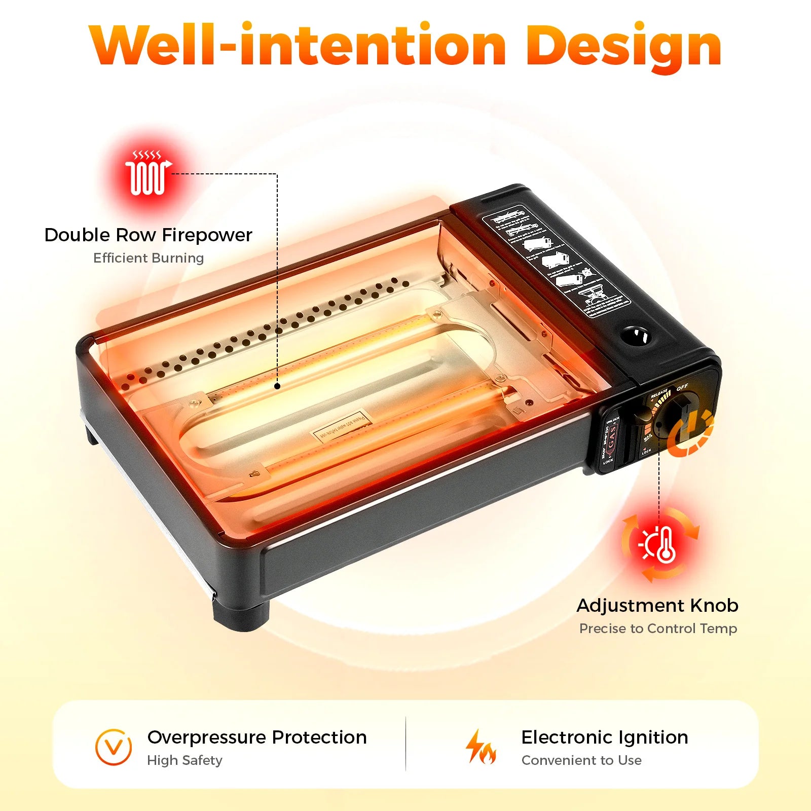 StayReady™ Portable Outdoor Survival Flashlight – 3 Modes, High Bright Tactical Torch