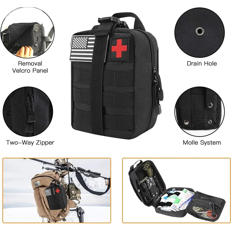 StayReady™ Outdoor First Aid & Survival Kit – Multifunctional Emergency Trauma Bag