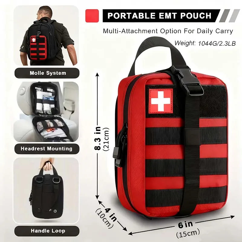 StayReady™ 379-Piece Emergency First Aid Kit – Portable Survival Bag for Home & Outdoor Use