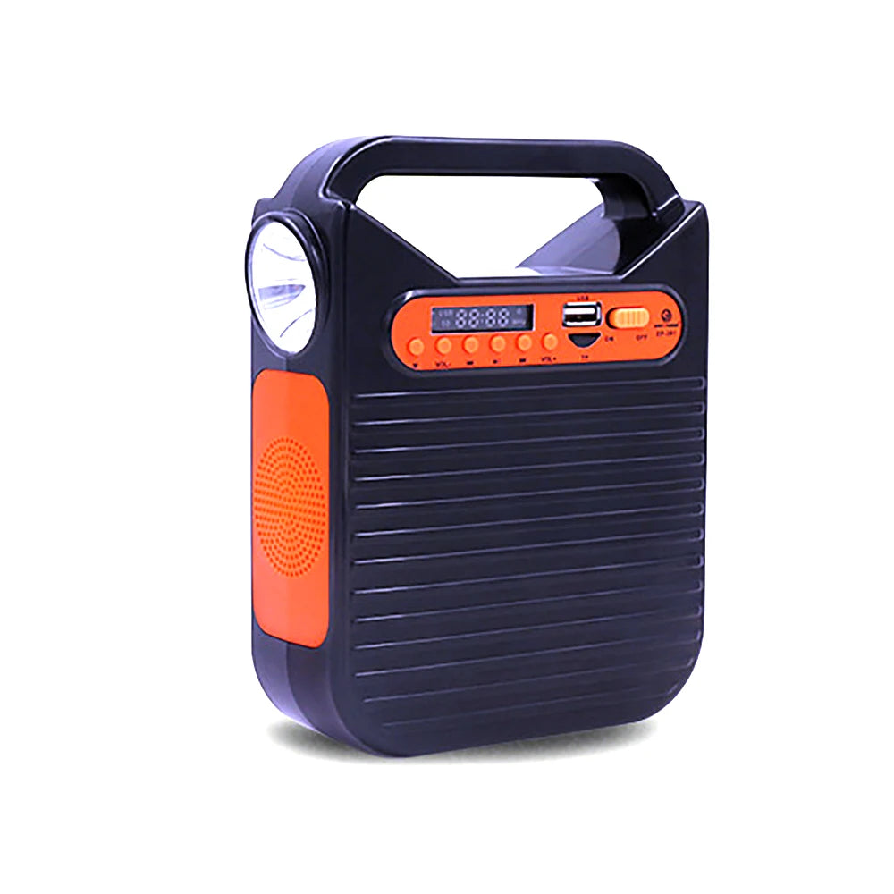 StayReady™ Portable Solar Emergency Power System – LED Light, Flashlight & Bluetooth Radio